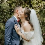 Boda pareja feliz